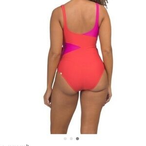 Summersalt Bold Pink wrap Swimsuit